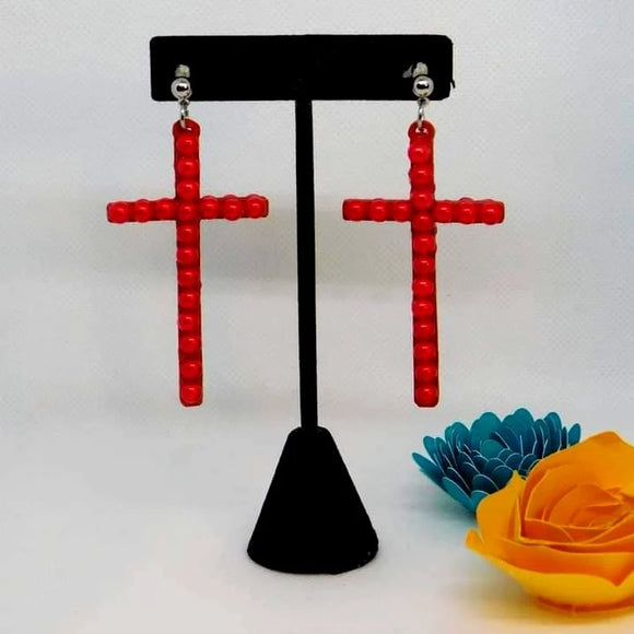 Cross earrings