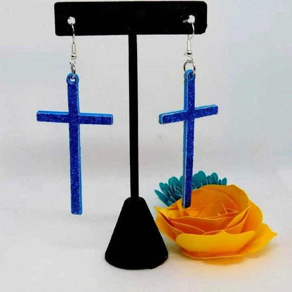 Cross earrings