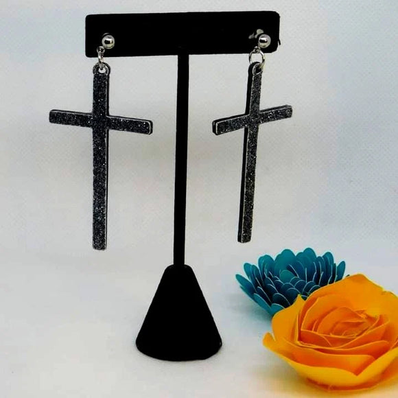 Cross earrings